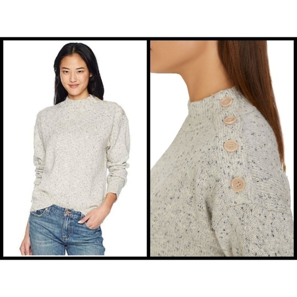 💕SANCTUARY💕 Jasper Buttoned Mock Neck Sweater - Picture 7 of 8
